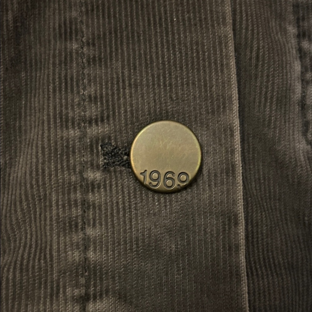 GAP Women's Dark Grey Corduroy Jacket Small - Picture 3 of 7